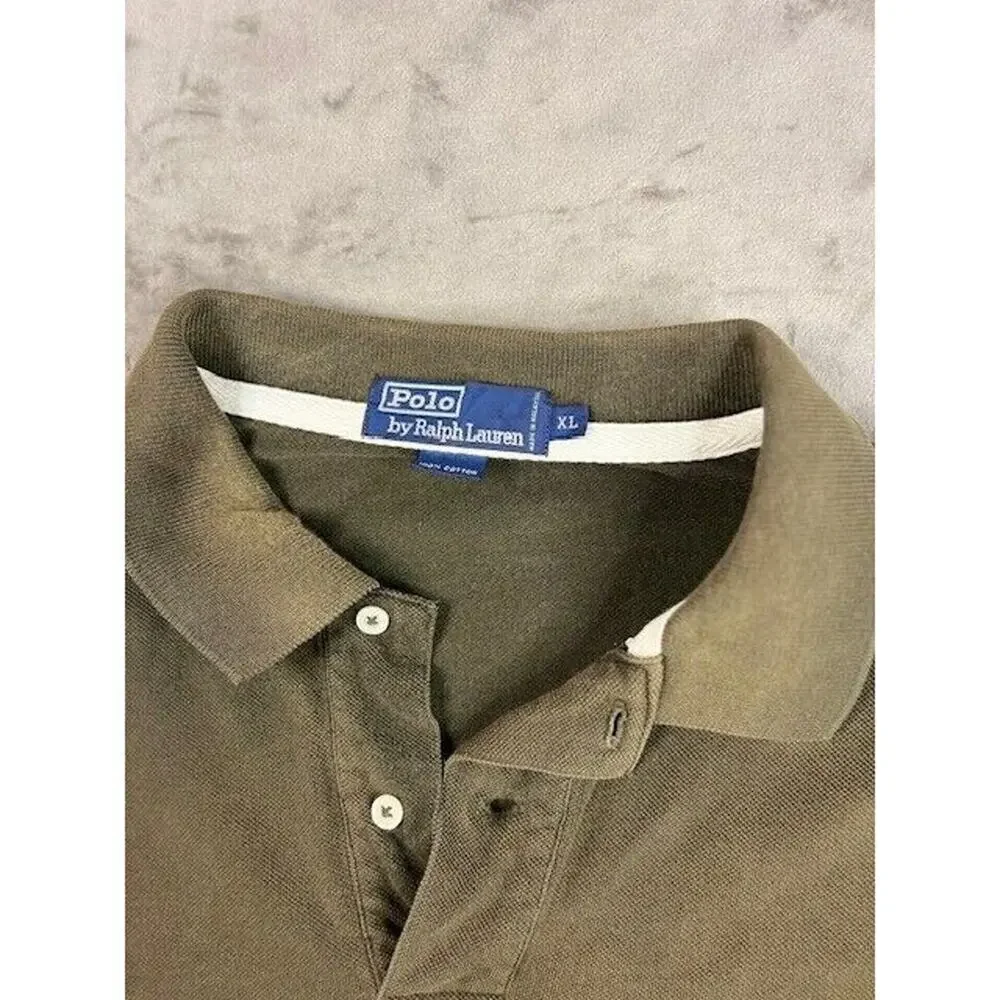 Polo Ralph Lauren Shirt Short Sleeve Men's‎ XL brown
